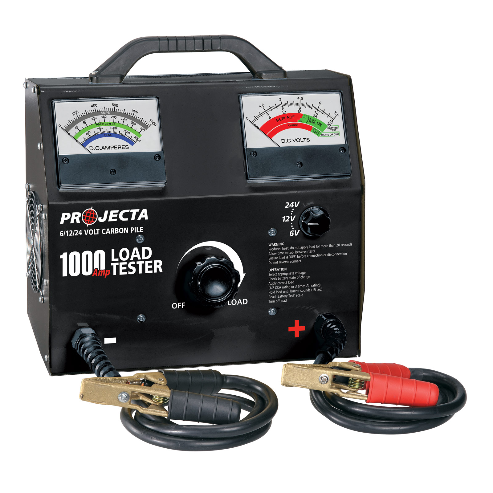 6 12 24V 0 1000 Amp Carbon Pile Load Tester Projecta