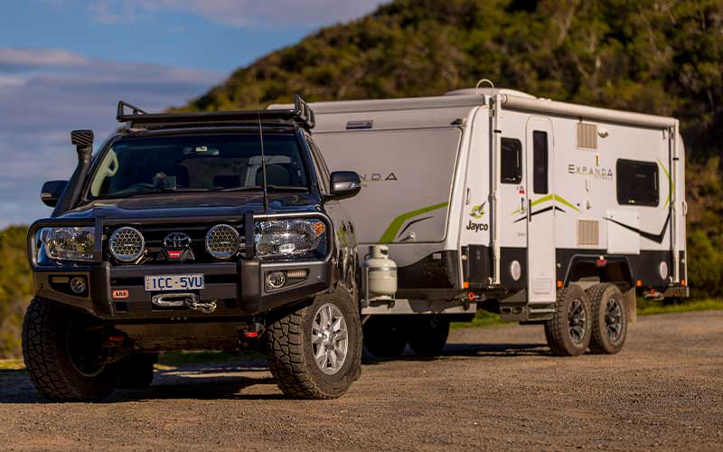4x4 on Beach with Battery Monitor Installed